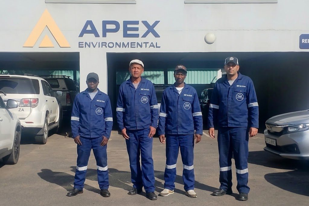 The HM Services team on site in Empangeni